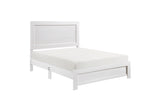 Corbin White Panel Bedroom Set close-up of panel design