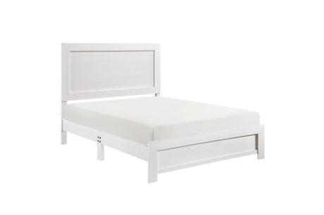 Corbin White Panel Bedroom Set close-up of panel design
