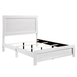 Footboard detail of Tereza White King Bed