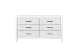 Corbin Rustic White Panel Bedroom Set chest and dresser set
