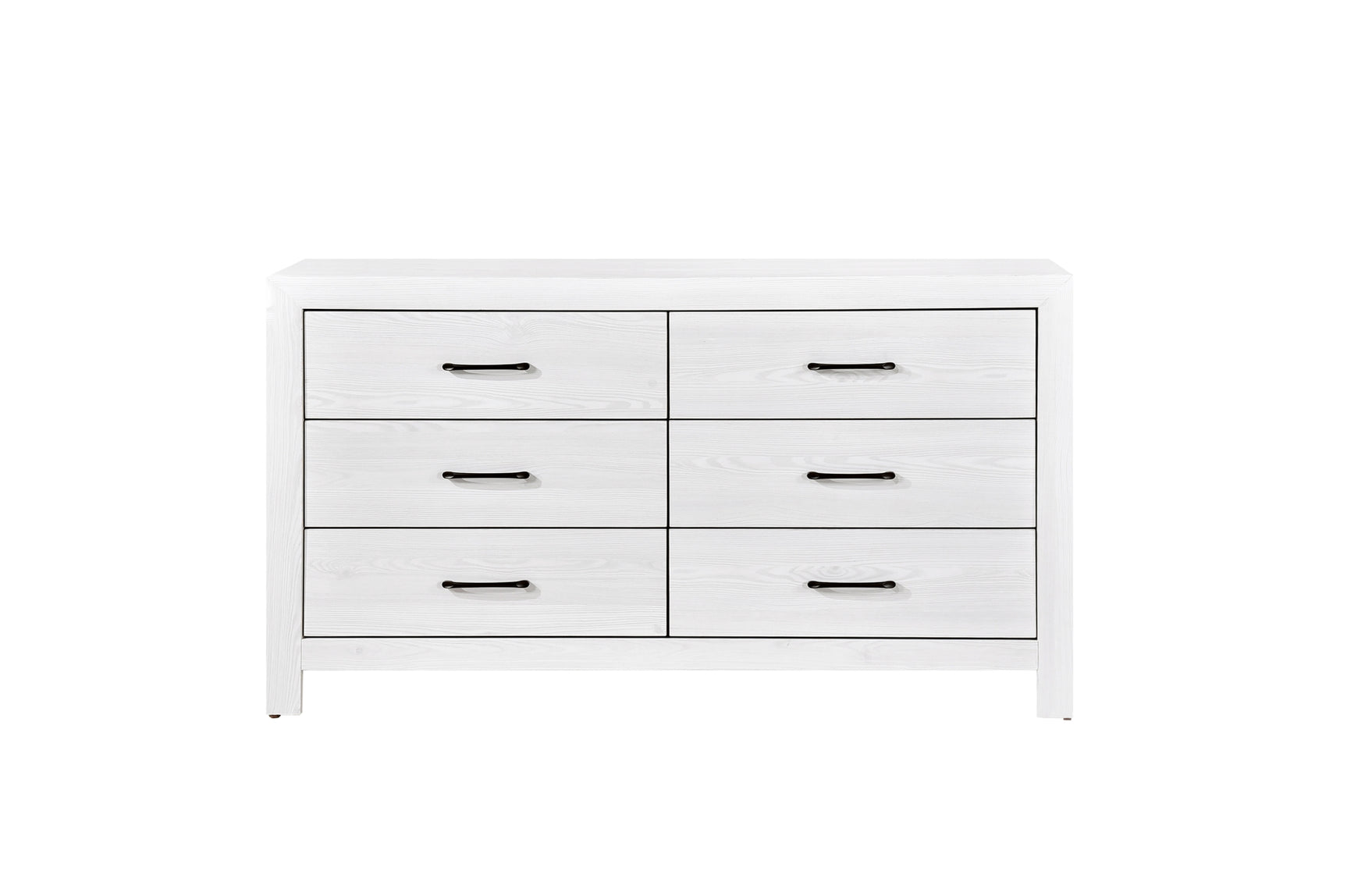 Corbin Rustic White Panel Bedroom Set chest and dresser set