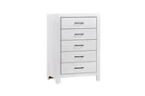 Corbin Rustic White Panel Bedroom Set main bed view