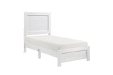 Corbin White Panel Bedroom Set king bed side profile