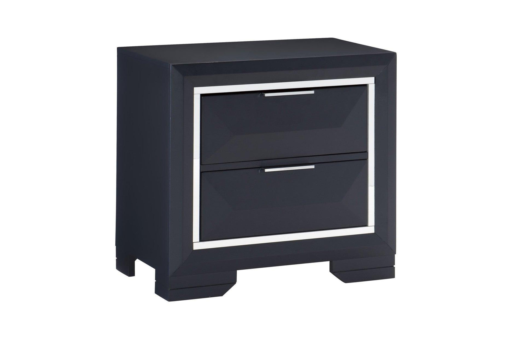 Chest drawer storage in midnight blue finish