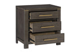Open drawer in chest showing storage capacity