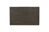 Top view highlighting bed fabric and panel details