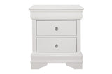 Lana White Faux Leather Tufted LED Panel Bedroom Set main bed view