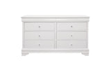Lana White Faux Leather Tufted LED Panel Bedroom Set main bed front