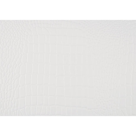 Lana White LED Faux Leather King Panel Bed - detailed panel close-up