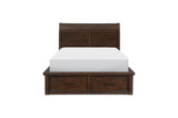 Logandale Brown Modern Transitional Solid Wood Sleigh Bedroom Set - Ella Furniture