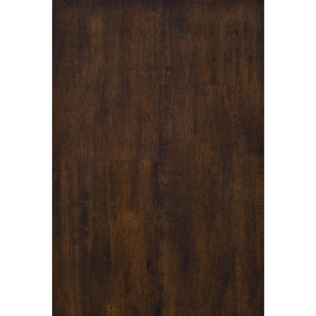 Logandale Brown Mango Veneer Queen Sleigh Bed wood finish detail