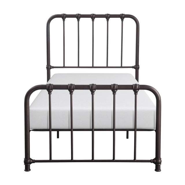 Bethany Dark Bronze Metal Twin Platform Bed front view