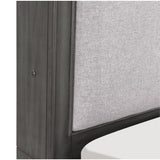 Touch-activated LED lighting control on Wittenberry King Platform Bed