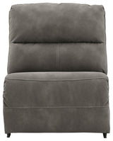 Next-Gen Durapella Slate 5-Piece Power Reclining Sectional full view