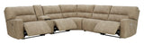 Next-Gen DuraPella Sand 6-Piece Power Reclining Sectional sofa view