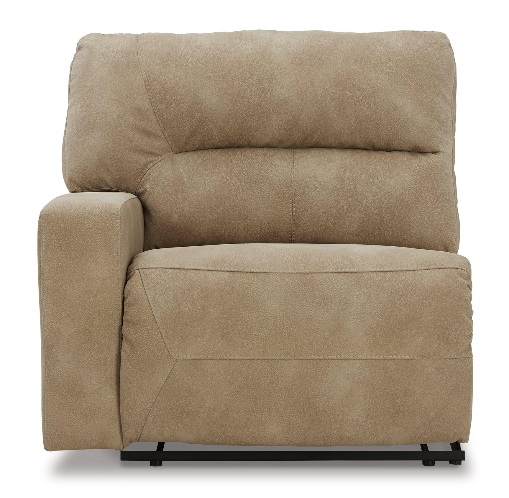 Head-on view of left-arm power recliner