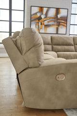Next-Gen DuraPella Sand 6-Piece Power Reclining Sectional sofa view