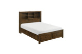 side view of matching nightstand with storage drawer