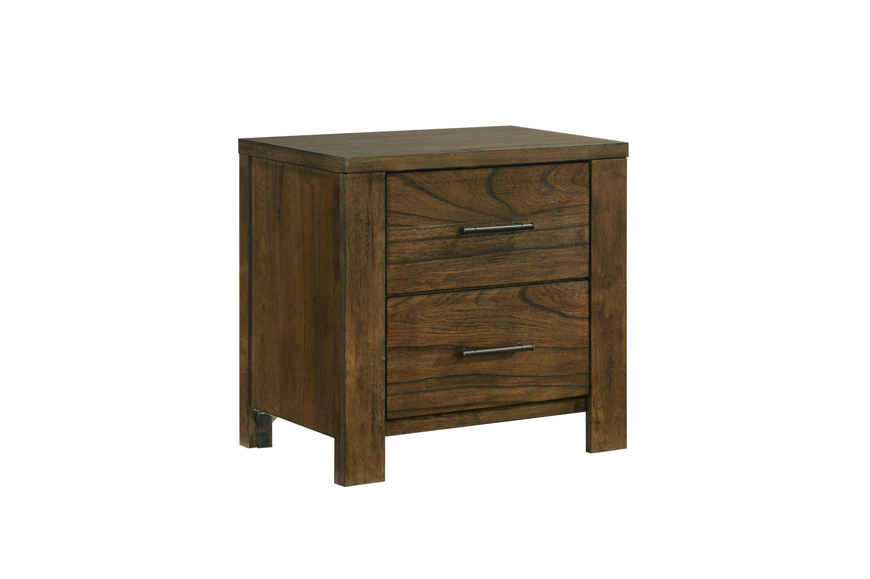 Sullivan dark brown platform bedroom set with bookcase storage