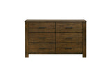 Sullivan dark brown platform bedroom set with bookcase storage