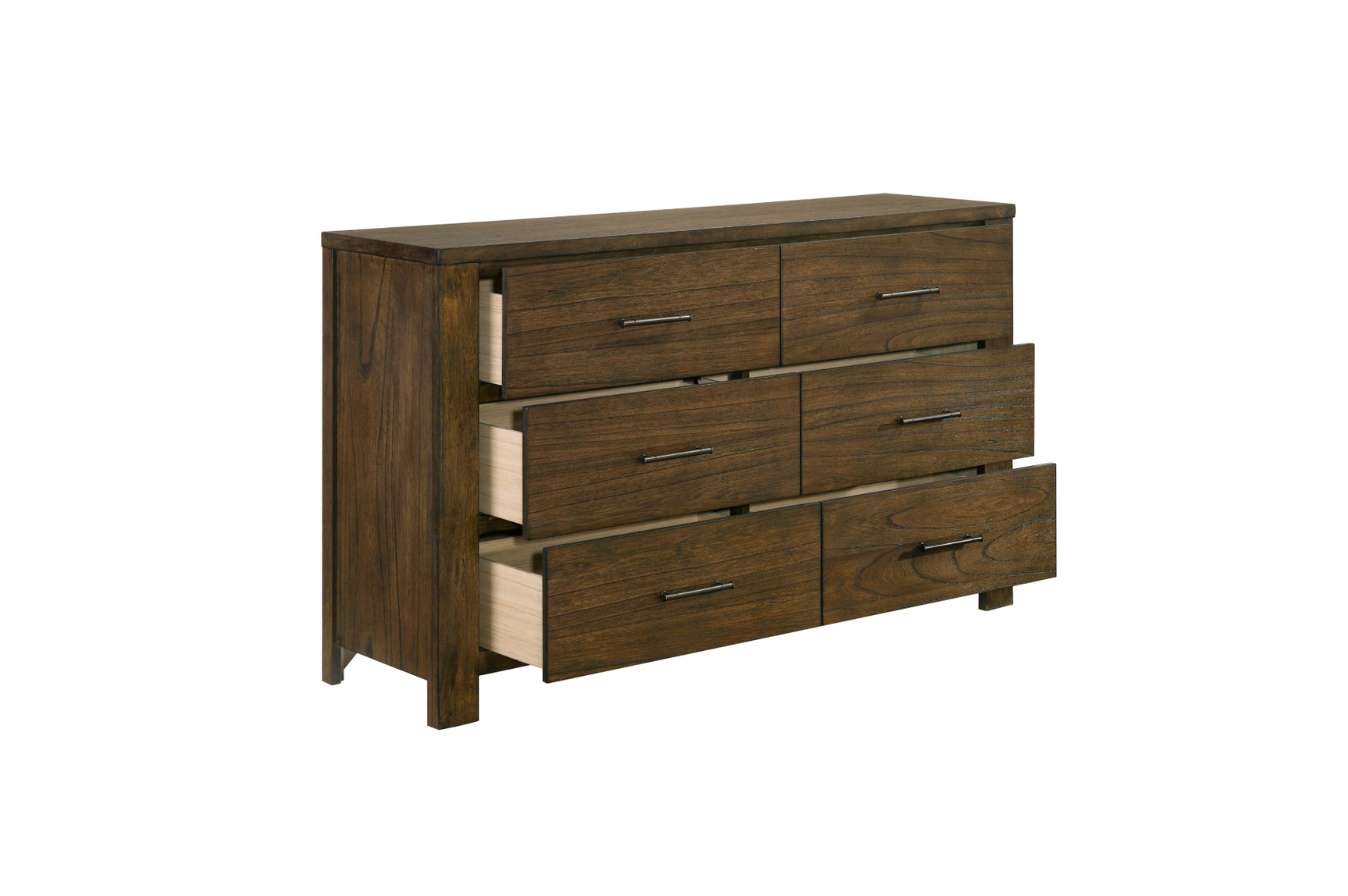 Sullivan dark brown platform bedroom set with bookcase storage
