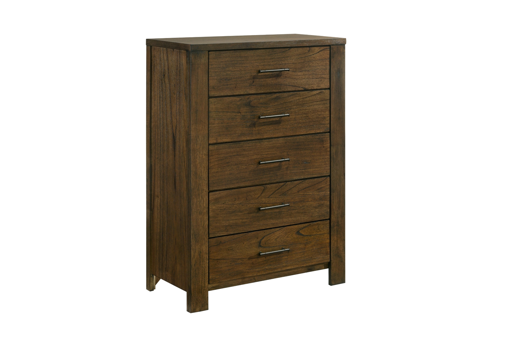 Sullivan dark brown platform bedroom set with bookcase storage