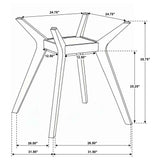 Paxton 5-Piece Round Glass Top Counter Height Dining Set Grey — product image 14