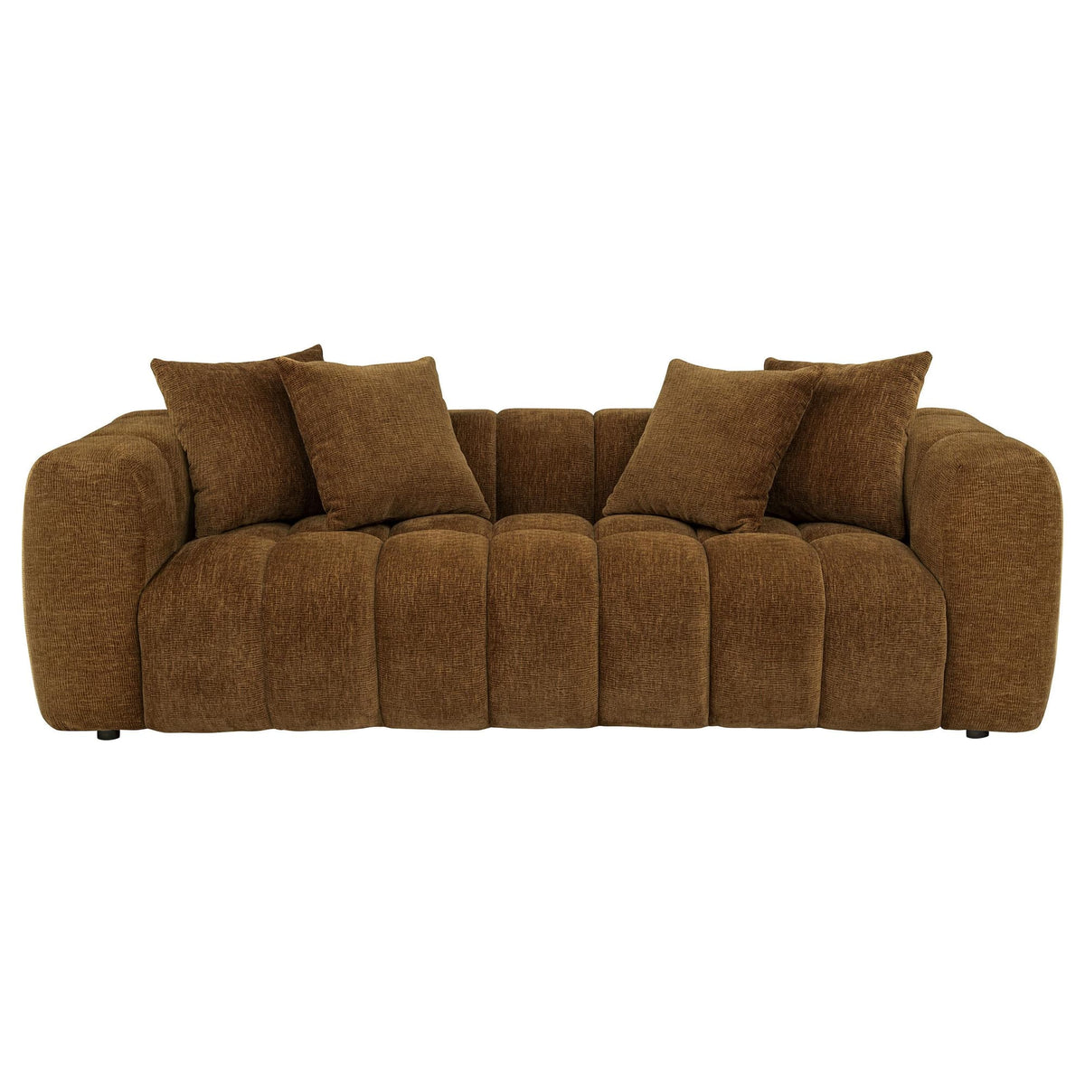 Lazaro Fabric Upholstered Wide Channel Sofa Bronze — product image 3