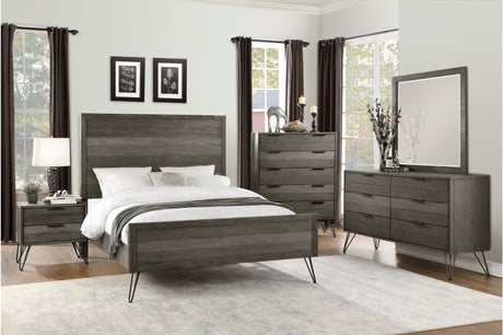 main view of Urbanite Gray Panel Bedroom Set bed