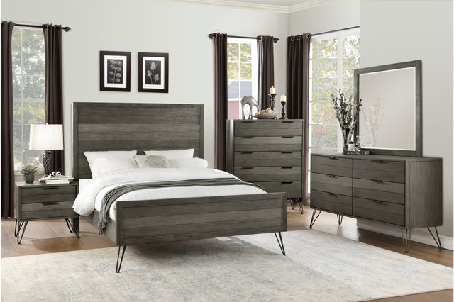 main view of Urbanite Gray Panel Bedroom Set bed