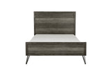 side view of Urbanite Gray Panel Bedroom Set bed