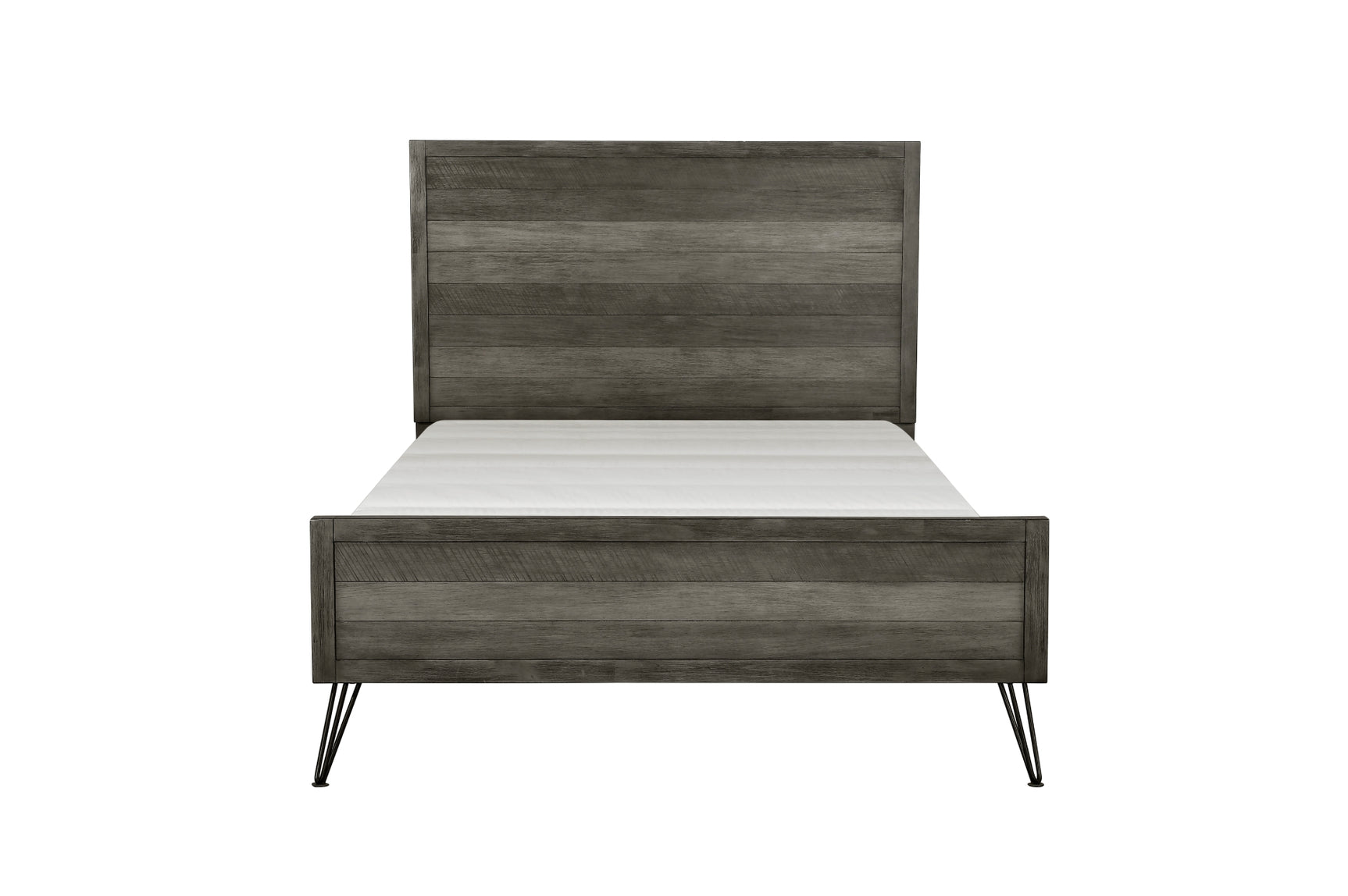 side view of Urbanite Gray Panel Bedroom Set bed