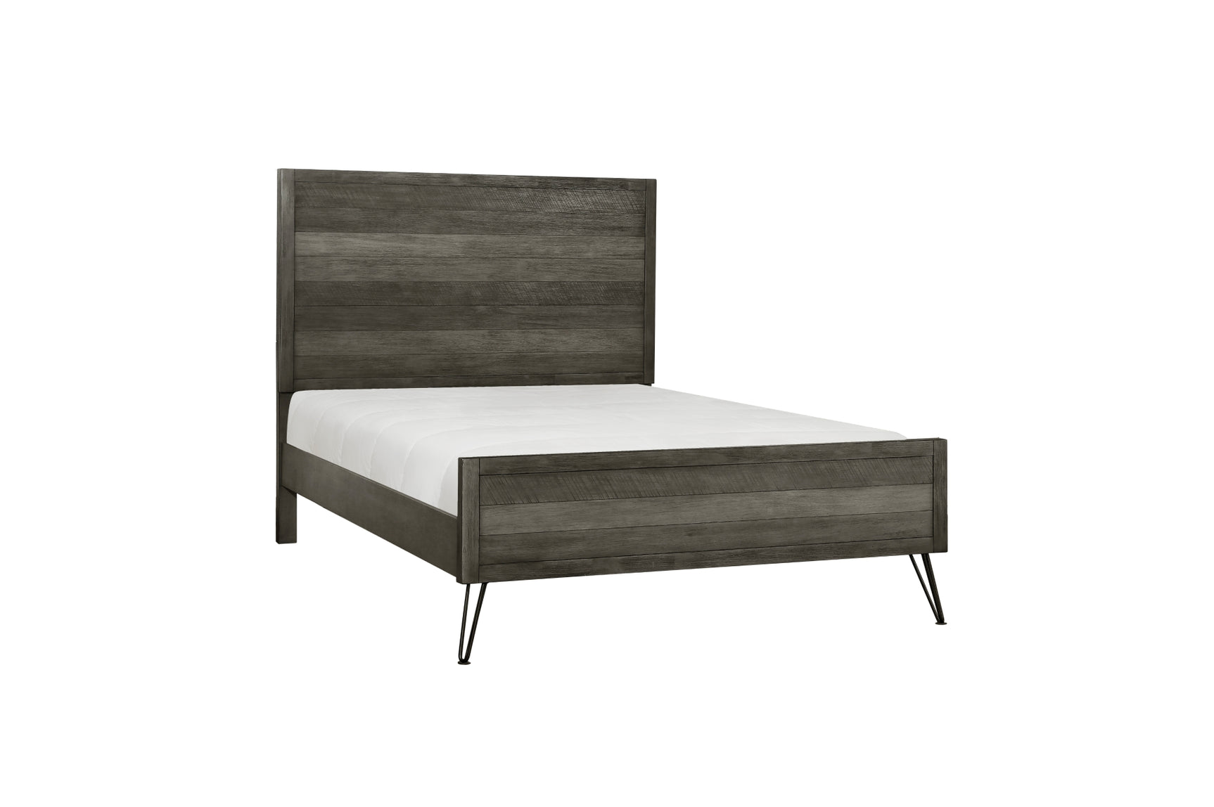 bedroom view of Urbanite Gray Panel Bedroom Set bed