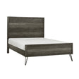 Side view of Urbanite Queen Bed with metal legs