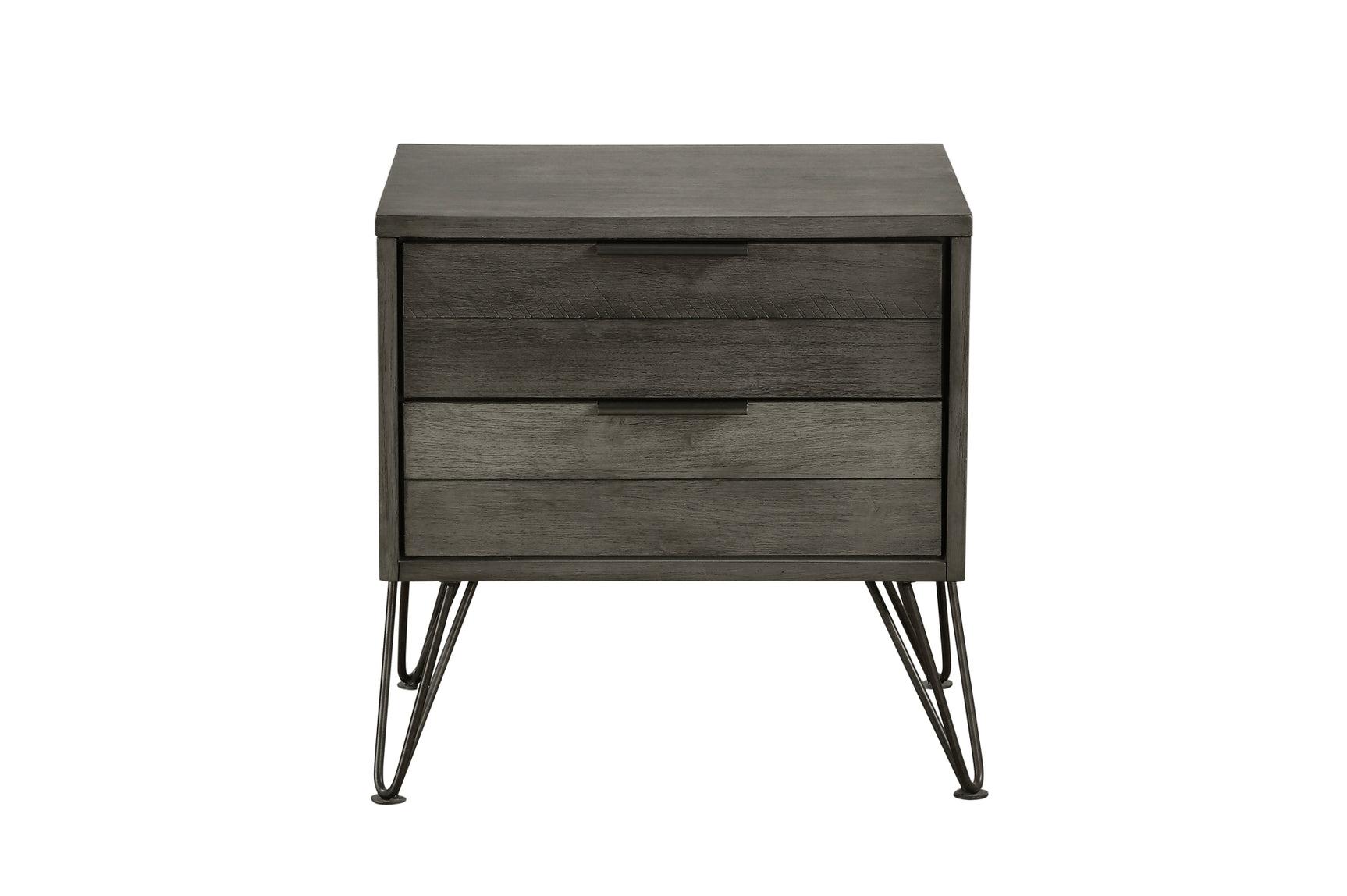side view of Urbanite Gray Panel Bedroom Set bed