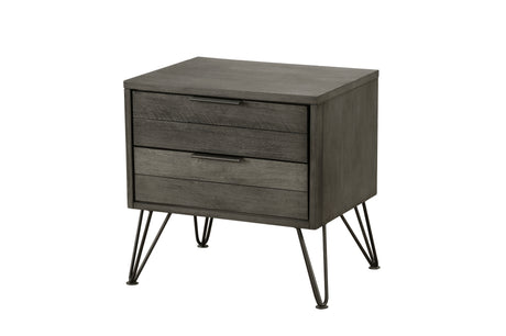 bedroom view of Urbanite Gray Panel Bedroom Set bed
