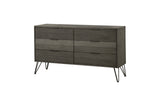side view of Urbanite Gray Panel Bedroom Set bed