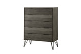 side view of Urbanite Gray Panel Bedroom Set bed