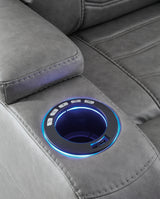 Close-up of USB charging port detail