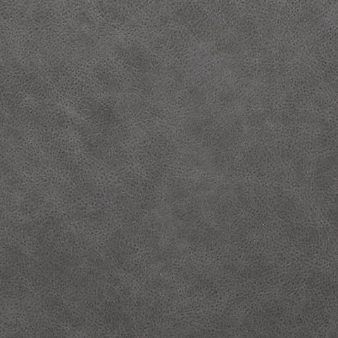 Fabric swatch of slate faux leather upholstery
