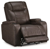 Schooner Rocks recliner in power reclined position