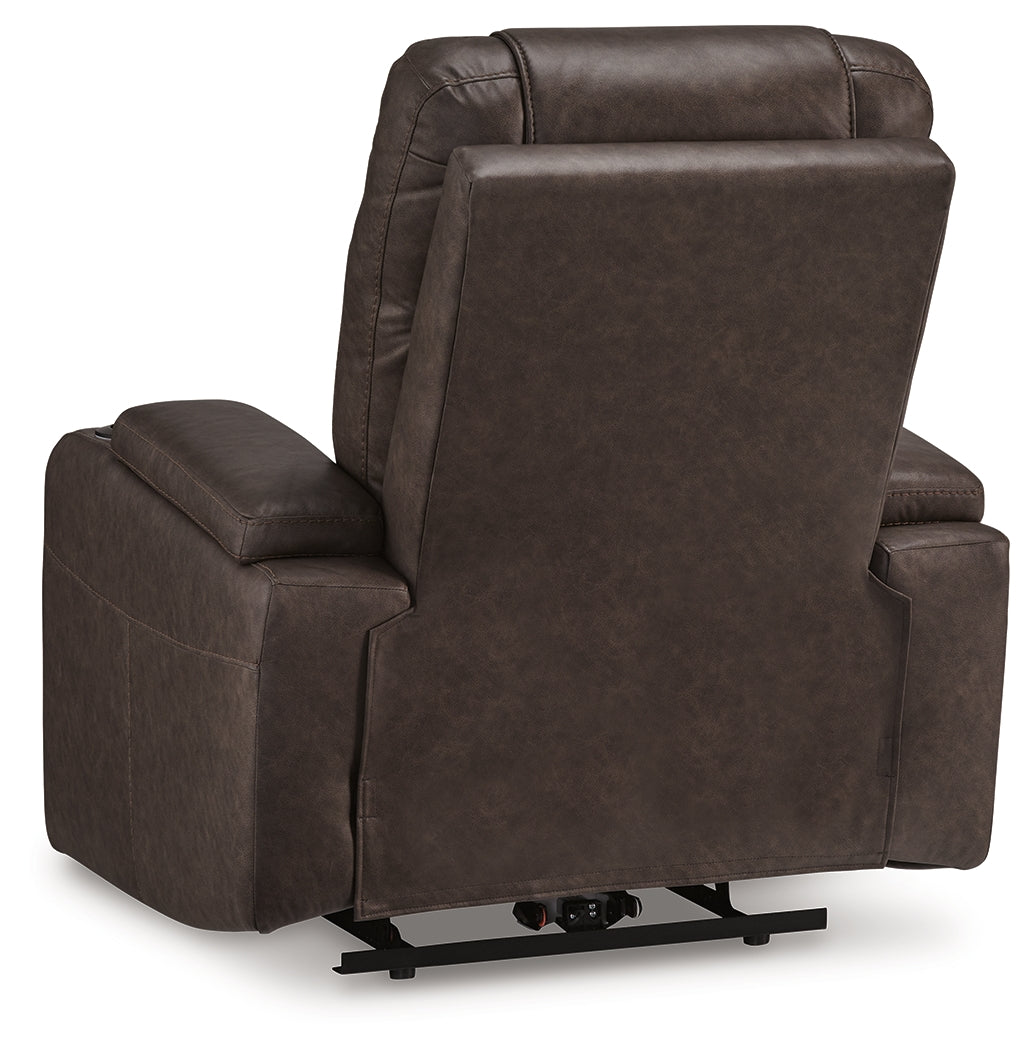 rear view of Schooner Rocks Power Recliner