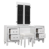 Tamsin Vanity tri-panel mirror folded view