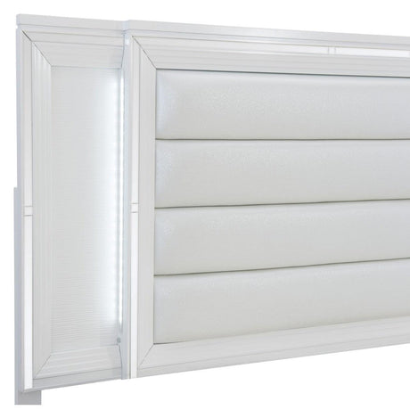 LED Lighting Under Headboard Panels on Tamsin Bed