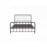 3D view showing curved headboard of Larkspur youth queen bed