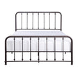 Larkspur Dark Bronze Metal King Platform Bed front view