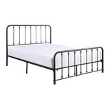 Larkspur Dark Bronze Metal King Platform Bed side view
