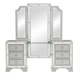 Avondole Silver Vanity Dresser with Mirror front view