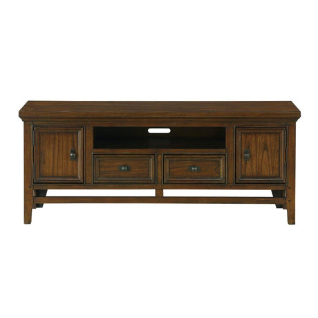 Frazier Park Brown Cherry 59-inch TV Stand front view