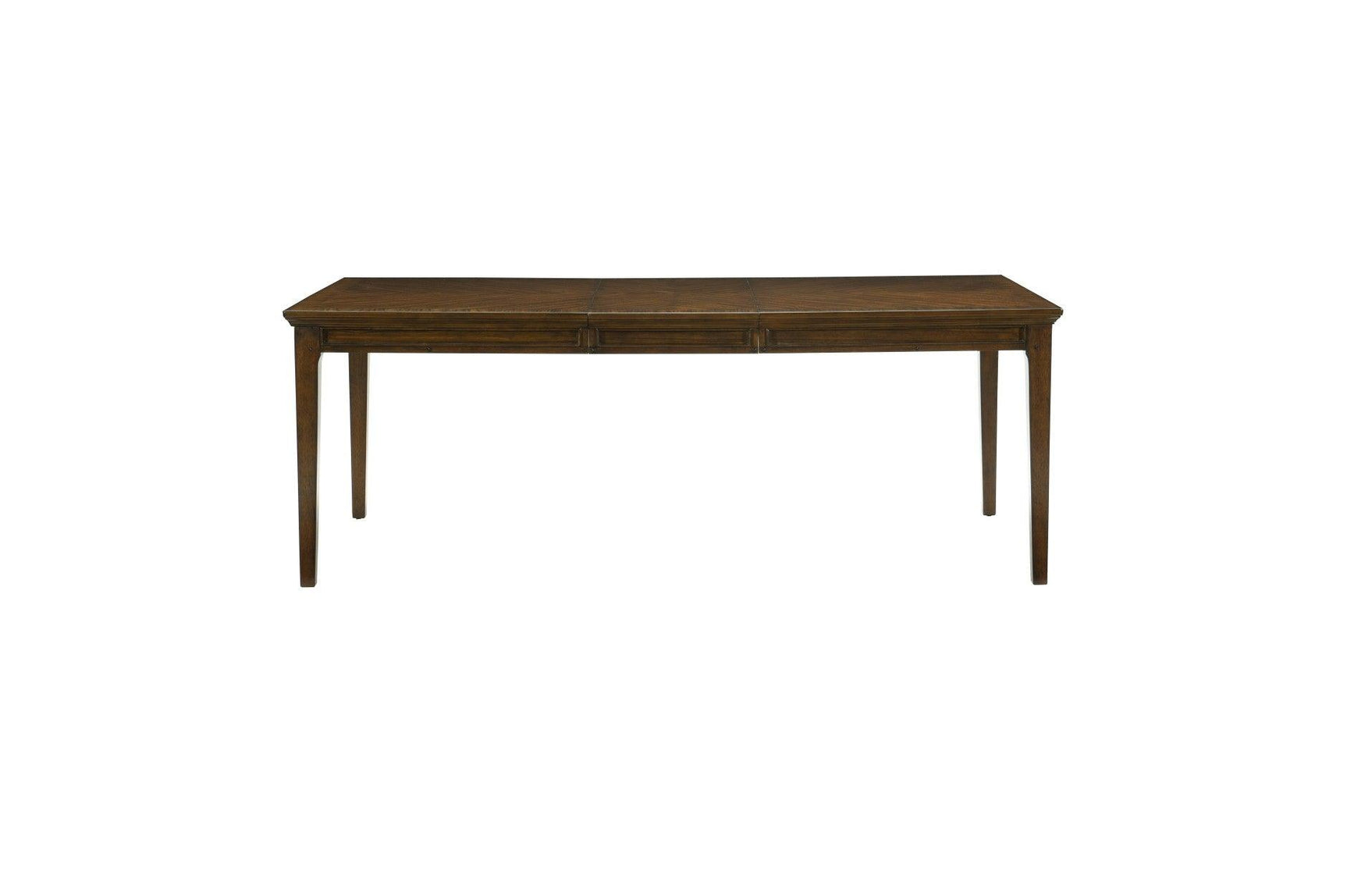 Frazier Park Brown Modern Subtle Lodge Solid Wood Faux Leather Seat Rectangular Dining Room Set - Ella Furniture
